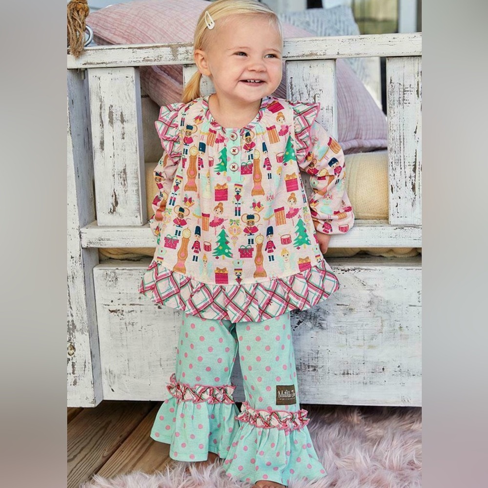 Girls Matilda Jane Size 2T Nutcracker Season PJ Top Holiday Wonderment